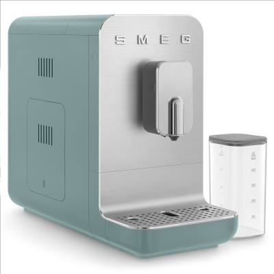 Macchina da Caffe Automatica Verde Smeraldo con sistema latte Smeg         BCC13EGMUS - Incasso